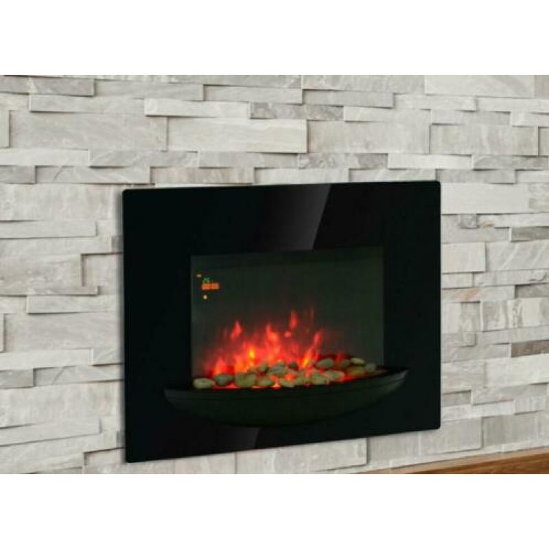 Electrische wandhaard met afstandbediening 66cm