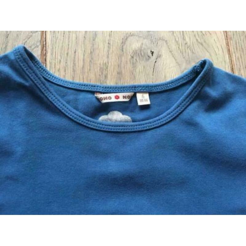 Midden blauw longsleeve shirt merk NONO