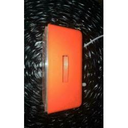 VINTAGE RETRO Wekker jaren 70 oranje elektrisch! OUD