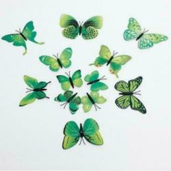 12Pcs 3D Butterfly Sticker Koelkast Magneet Decor - Nieuw!