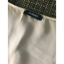 PURDEY zijden top maat 42 44 nieuw