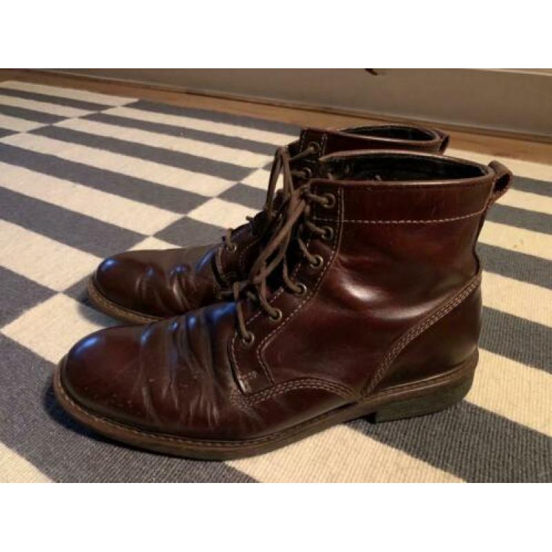 Heren leren bruine schoenen maat 41