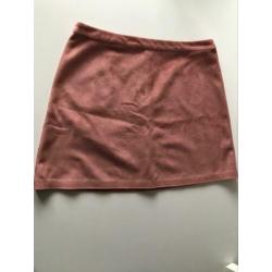 Oudroze fluwelen rokje Primark