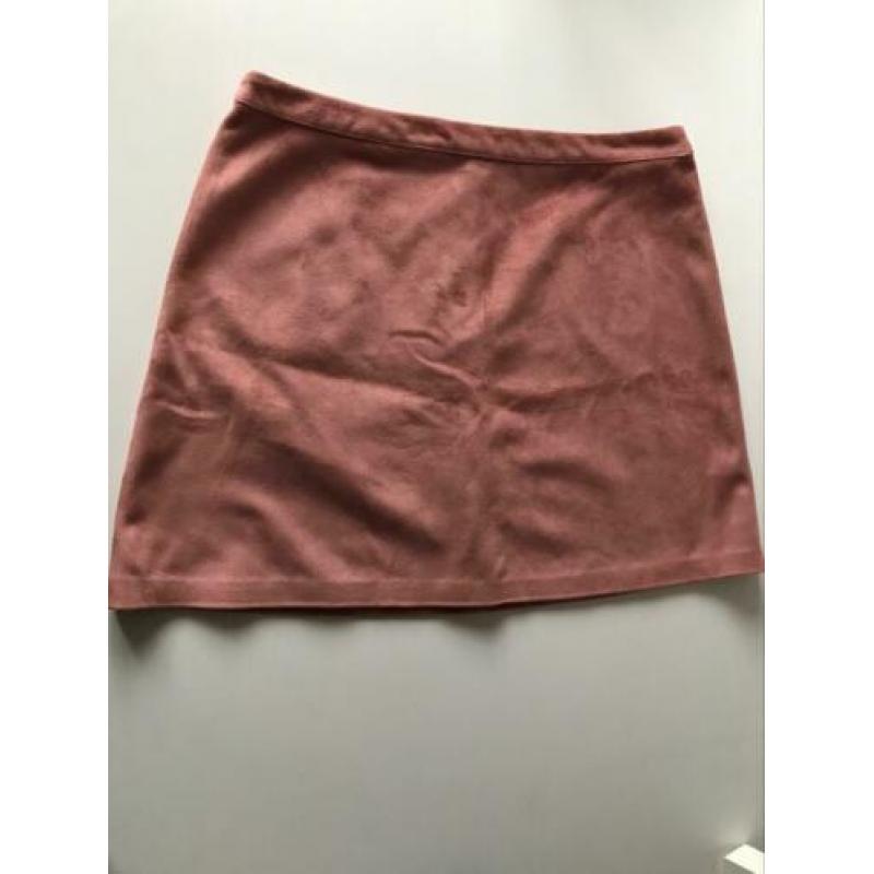 Oudroze fluwelen rokje Primark
