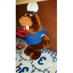 Mascotte Dolfinarium Harderwijk Walrus knuffel 30 cm