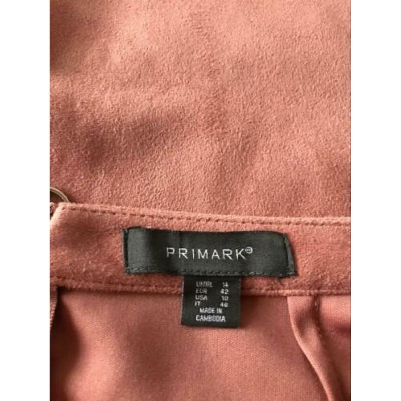 Oudroze fluwelen rokje Primark