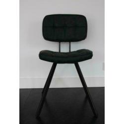 Vintage Eetkamerstoelen SoHome Wax PU zwart / grijs
