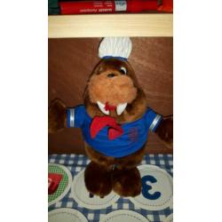 Mascotte Dolfinarium Harderwijk Walrus knuffel 30 cm