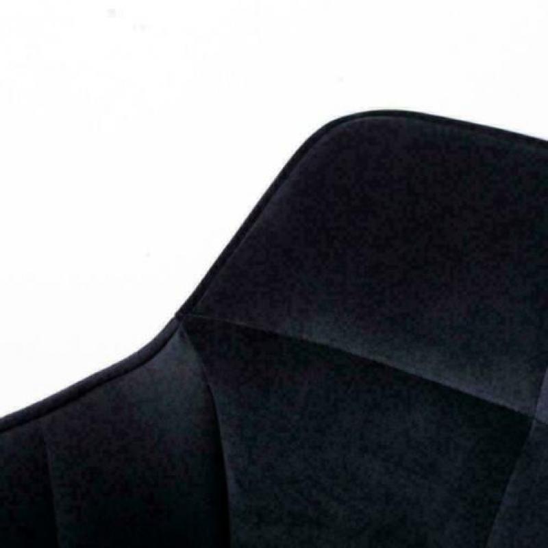 Barkruk Shannon Velvet Black - Giga Meubel