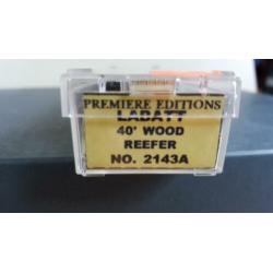 PREMIERE EDITIONS-40ft WoodReefer "LaBatt Blue Beer" (W821)