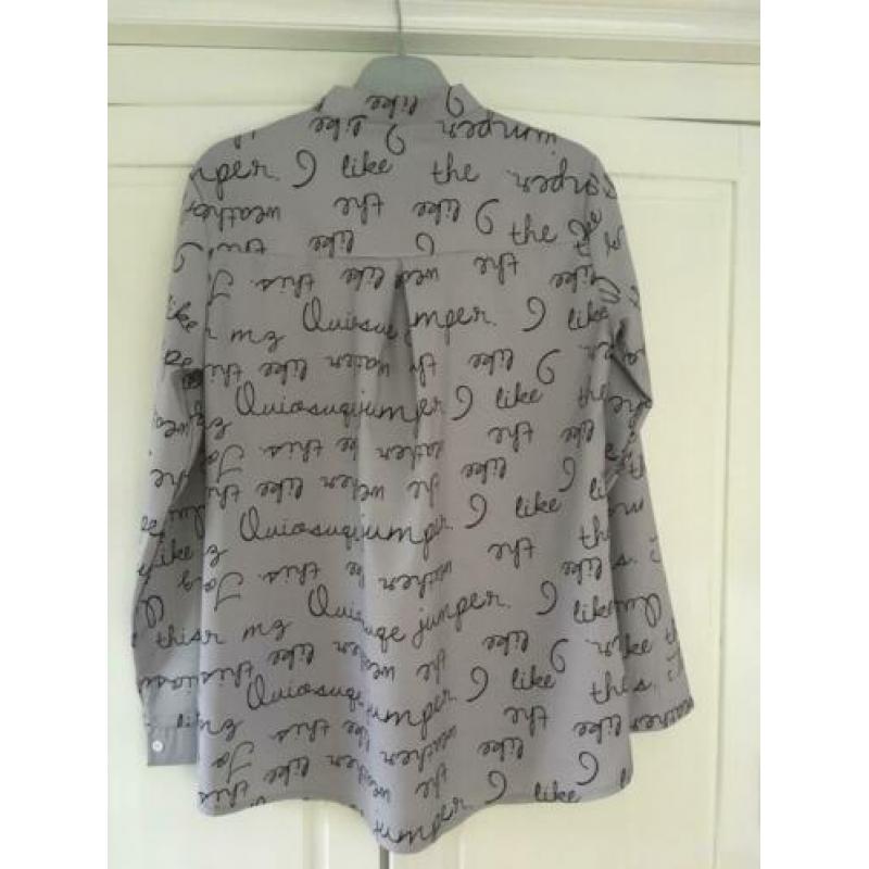 Nieuw Leuke Blouse Grijs Maat M
