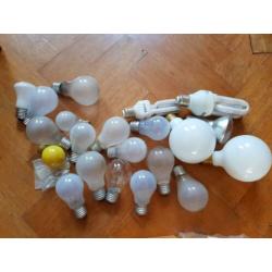 Partij gloeilampen - meer dan 100 stuks, 100W, 150W en meer