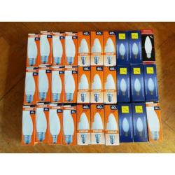 Partij gloeilampen - meer dan 100 stuks, 100W, 150W en meer