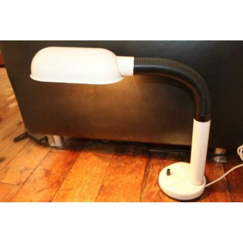 seventies bruine retro vintage lamp bureaulamp