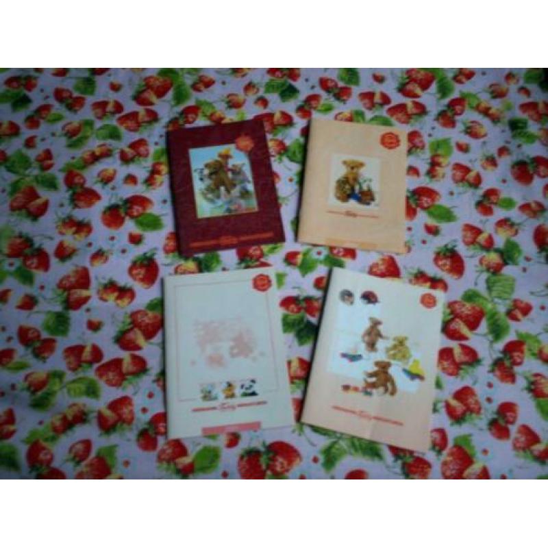 Steiff & Teddy Hermann pluche en mohair miniatuur beren 4 st