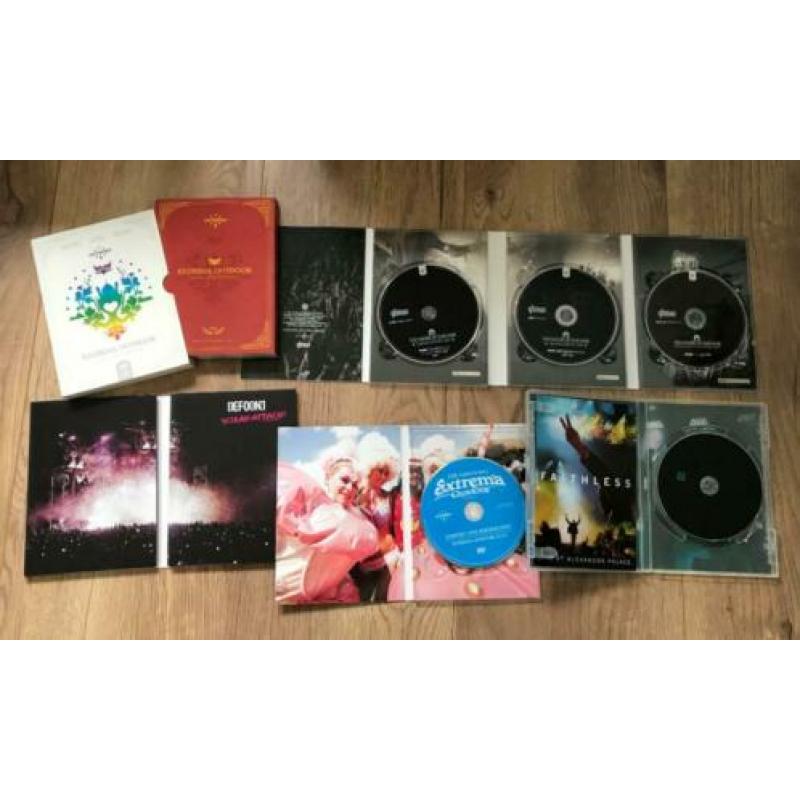 Verzameling van 10 hardcore / dance DVD's