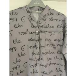 Nieuw Leuke Blouse Grijs Maat M