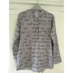 Nieuw Leuke Blouse Grijs Maat M