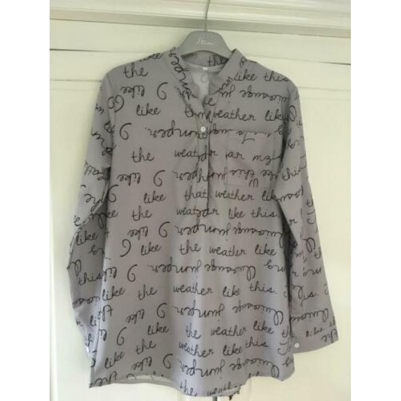 Nieuw Leuke Blouse Grijs Maat M