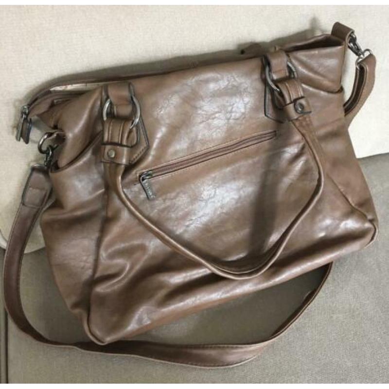 Handtas, schoudertas cognac