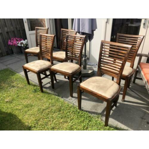 6 antieke eetkamerstoelen