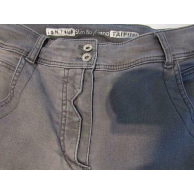 F267 TAIFUN mt 36 jeans slim boyfriend grijs