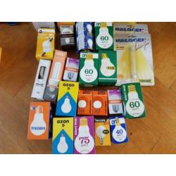 Partij gloeilampen - meer dan 100 stuks, 100W, 150W en meer