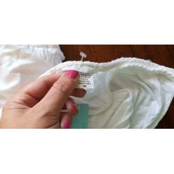 NIEUW DEBBIE KATZ tuniek met lange mouw S/M 38/40, wit, top