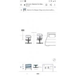 Co-sleeper van Baninni Nesso blue