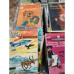 550 stuks zeer verschillende soorten stripboeken vele genre,