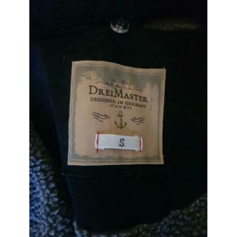 Dreimaster winterjas zwart S/Maat 36