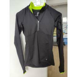 H&M sport shirt reflecterend zwart XS 34 zgan