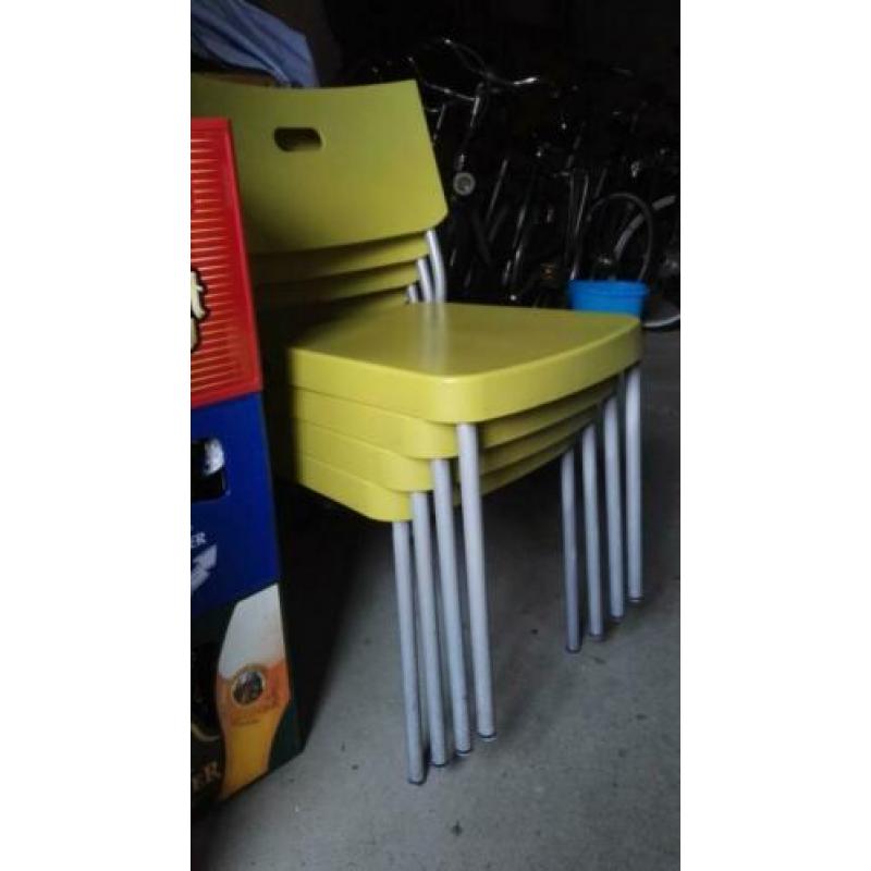 Eetstoel Ikea "Herman" groen