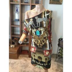 PHILIPP PLEIN jurk maat L viscose ORIGINEEL
