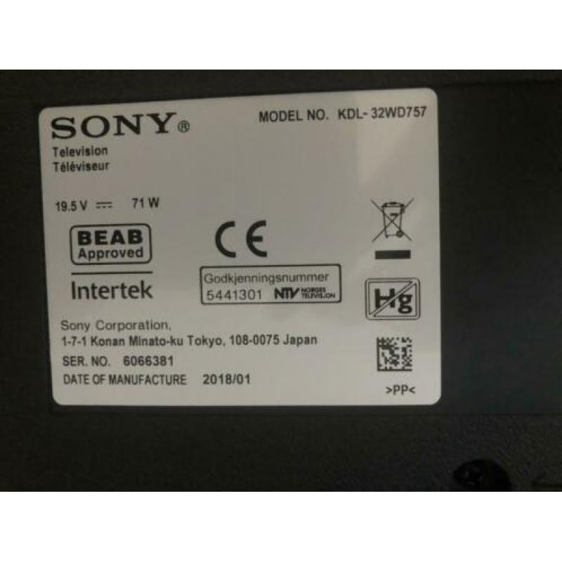 Sony kdl-32wd757