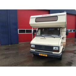 Fiat 280 COMPLETE DETHLEFFS CAMPER MET CAMERA LUIFEL EINDKEU