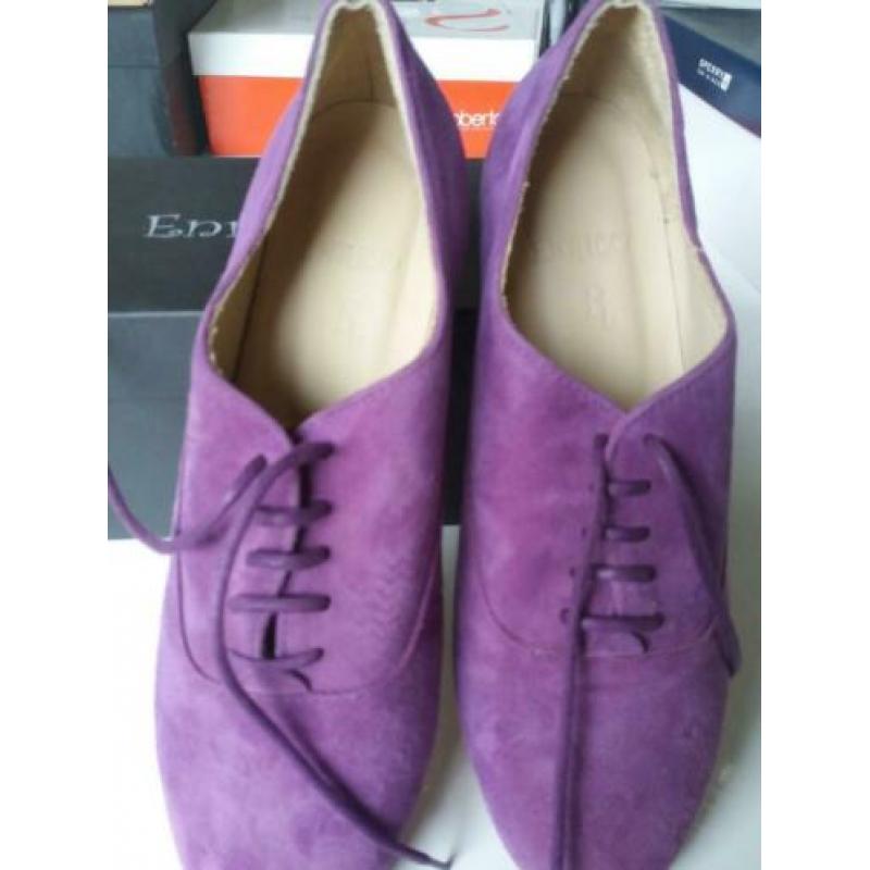Nieuwe leren dames platte schoenen mt.37