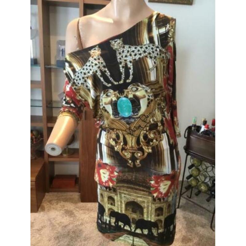 PHILIPP PLEIN jurk maat L viscose ORIGINEEL