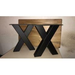U/X poten salontafel/bankje