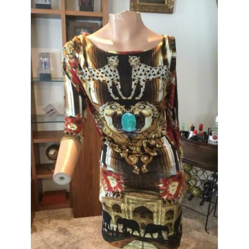 PHILIPP PLEIN jurk maat L viscose ORIGINEEL