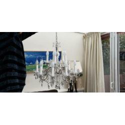 Kroonluchter 15 lamps met kristal