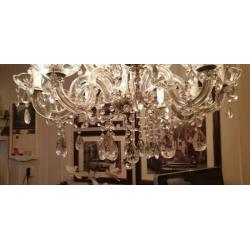 Kroonluchter 15 lamps met kristal