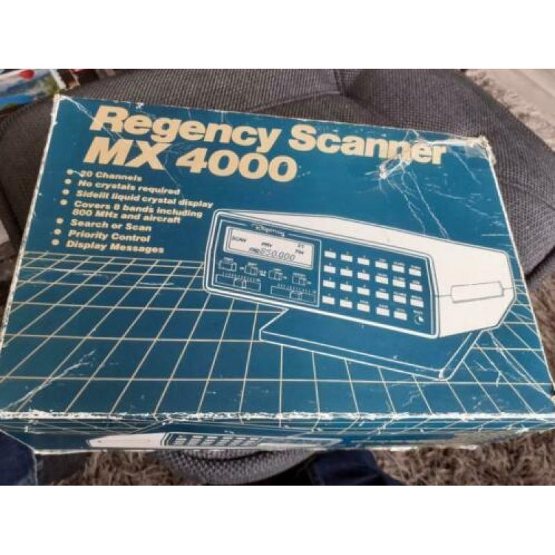 regency mx4000 am/fm scanner kompleet in de doos