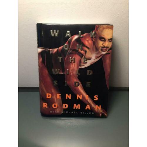 Dennis Rodman gesigneerd boek - Walk on the Wild side. NBA.