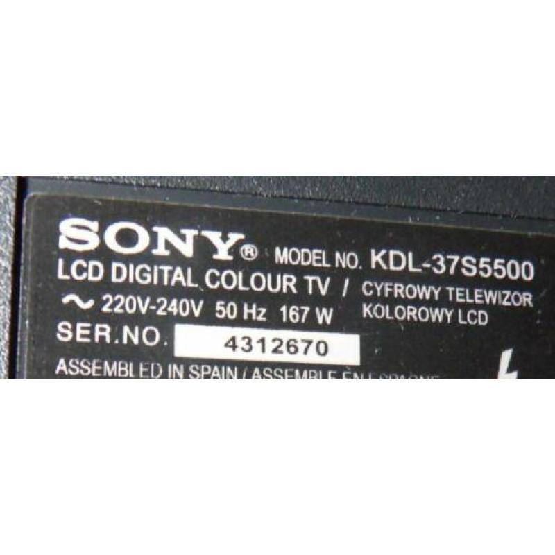 Lcd tv sony 37 inch / 95 cm 3x hdmi met ab.