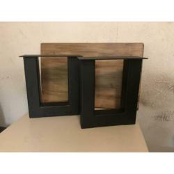 U/X poten salontafel/bankje