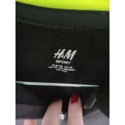 H&M sport shirt reflecterend zwart XS 34 zgan