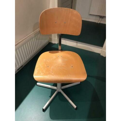 Vintage school kruk verstelbaar