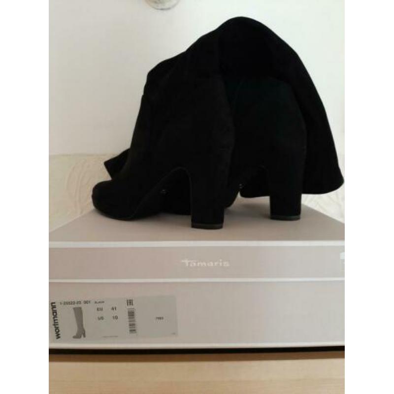 TAMARIS zwarte laarzen 41 suede