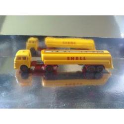 Oude HO Wiking M.A.N Shell Tankwagen eind Jaren 50'